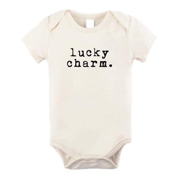 Lucky Charm Organic Bodysuit Onesie - Picture 1 of 7
